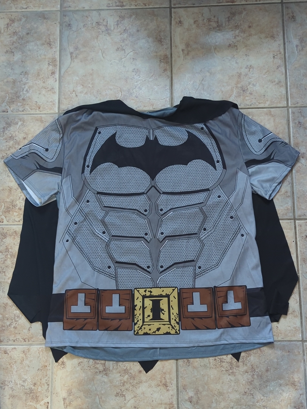 Batman Costume Tee Shirt With Cape